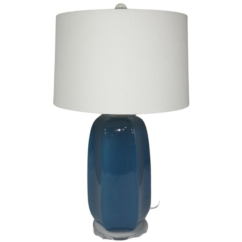 Midnight 20 inch 100.00 watt Blue Table Lamp Portable Light