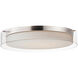 Duo LED 20 inch Satin Nickel Flush Mount Ceiling Light