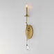 Eden 1 Light 4.75 inch Charcoal Gold Leaf ADA Wall Sconce Wall Light