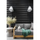 Glacier 3 Light 21 inch Black Charcoal Outdoor Sconce in White