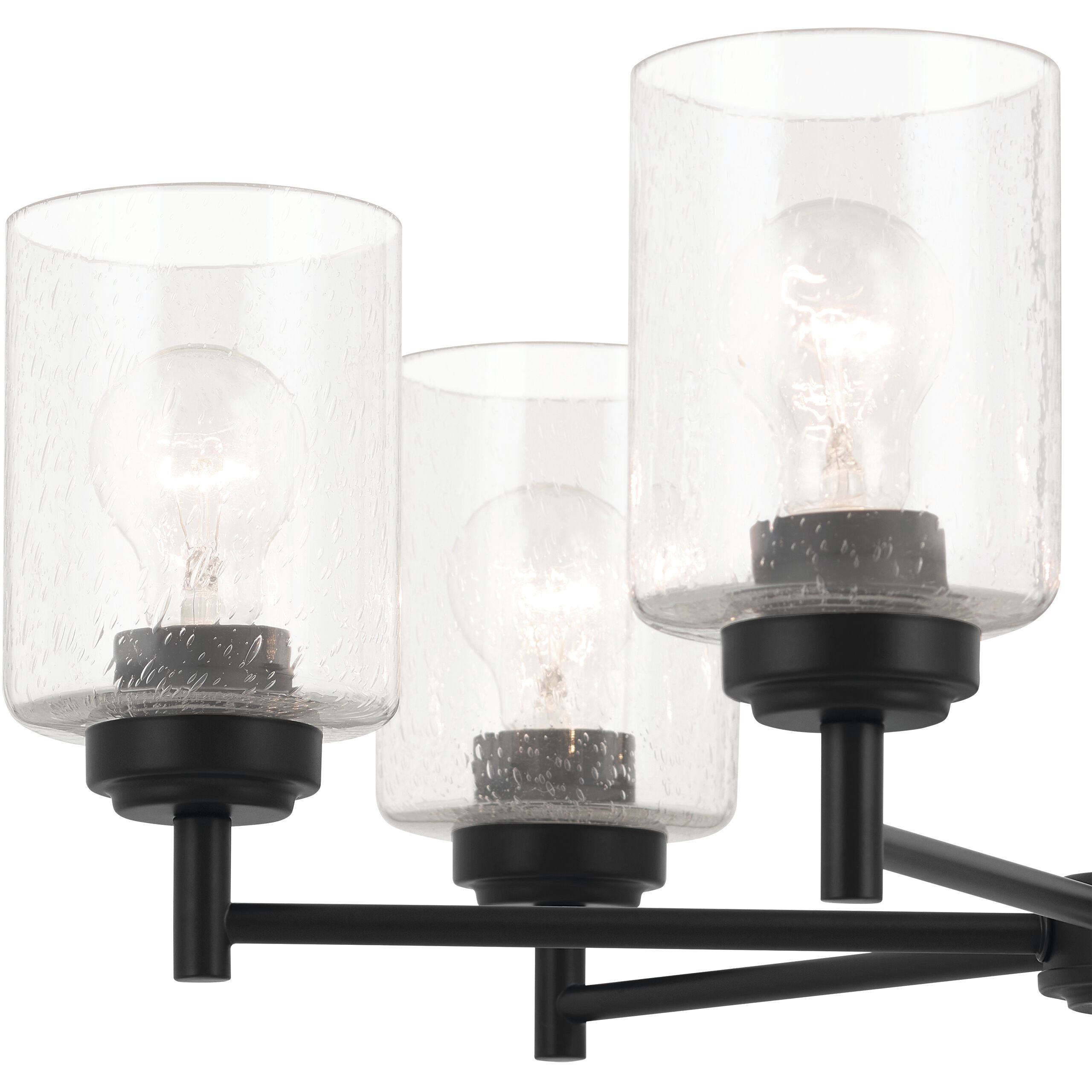 Winslow 6 Light Black Chandelier Ceiling Light, Large