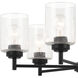 Winslow 6 Light Black Chandelier Ceiling Light, Large
