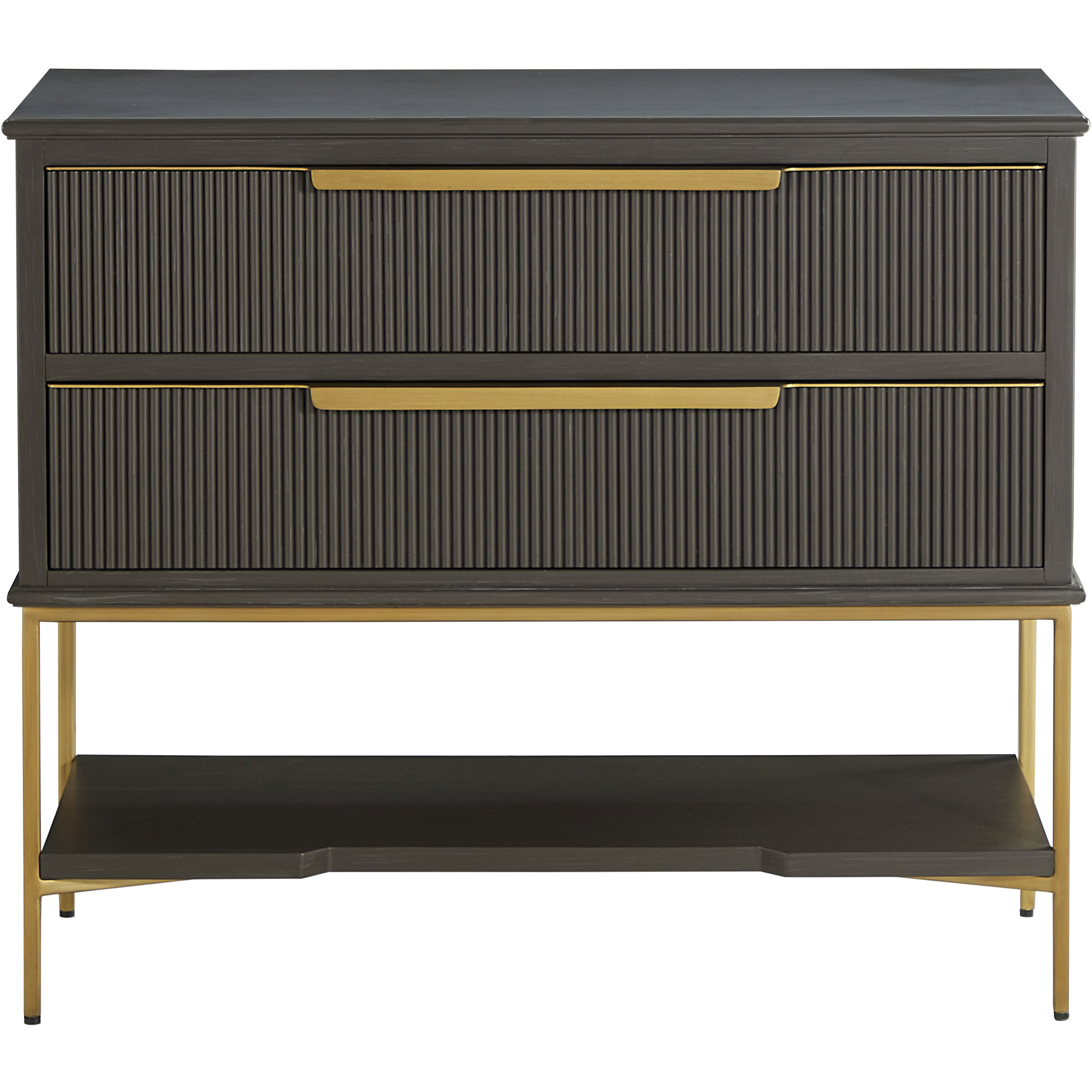 Riggs 38 X 32.75 inch Stained Gold and Sesame Black Nightstand
