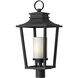 Sullivan 1 Light 26 inch Black Outdoor Post Mount Lantern