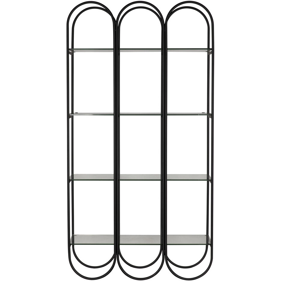 Ulla Matte Black Bookcase