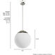 Hepburn 3 Light 16 inch Brushed Nickel Pendant Ceiling Light