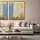 New Dream Blue and Beige and Metallic Canvas, The Studio