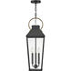 Dawson 9 inch Black with Burnished Bronze Outdoor Hanging Lantern