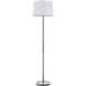Ciudad 60 inch 150.00 watt Chrome and Silver Grey Floor Lamp Portable Light in Chrome / Silver Grey