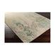 Brocade 96 X 60 inch Green and Green Area Rug, Wool