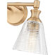 Auden 2 Light 17.75 inch Modern Gold Bath Vanity Wall Light