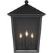 Noble Hill 4 Light 26.38 inch Sand Coal Outdoor Wall Mount, Great Outdoors