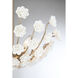 Flores 4 Light 20 inch Noble Brass Chandelier Ceiling Light