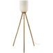 Kinsley 57.5 inch 100.00 watt Natural Wood Floor Lamp Portable Light