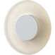 Halftone LED Matte White ADA Interior Wall Light