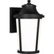 Portola 1 Light 14 inch Textured Black Outdoor Wall Lantern, Medium