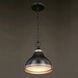 Sheffield LED 10 inch New Bronze and Distressed Ash with Light Silver Inner Pendant Ceiling Light
