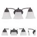 Empire 3 Light 20.5 inch Mahogany Bronze Vanity Light Wall Light
