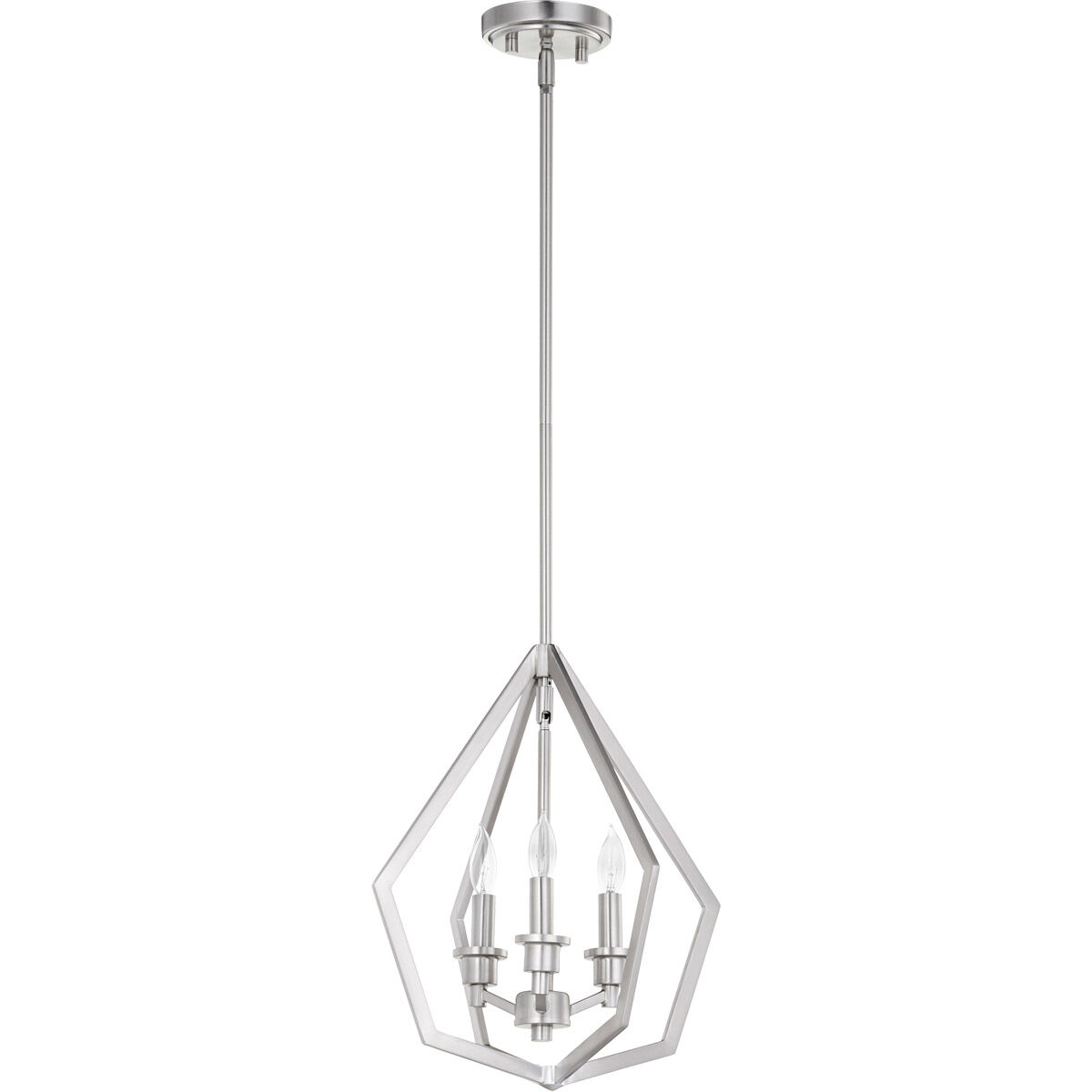 Knox 3 Light 14 inch Satin Nickel Pendant Ceiling Light