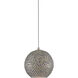 Giro 1 Light 5.5 inch Nickel Multi-Drop Pendant Ceiling Light