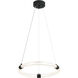 Inkara LED 15.75 inch Matte Black Pendant Ceiling Light