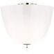 AERIN Brisa LED 14 inch Polished Nickel Semi-Flush Mount Ceiling Light