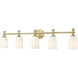 Orion 5 Light 40.25 inch Modern Gold Bath Vanity Light Wall Light