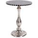 Carter 23 X 18 inch Nickel/Black/White Martini Table