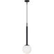 Kelly by Kelly Wearstler Nodes 1 Light 18 inch Midnight Black Pendant Ceiling Light