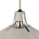 Danique 1 Light 24 inch Polished Nickel with Sunbleached Oak Pendant Ceiling Light