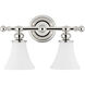Weston 2 Light 16 inch Polished Nickel Bath and Vanity Wall Light
