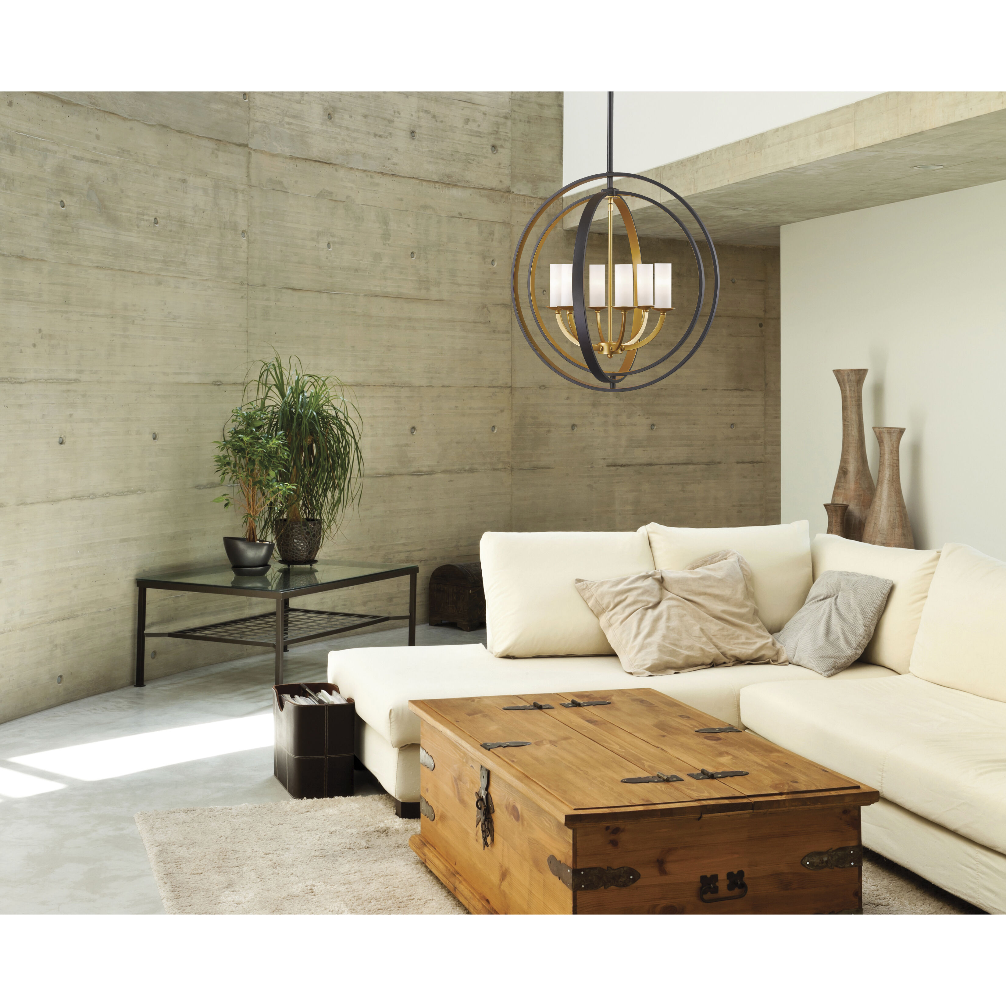 Ashling 6 Light 24.38 inch Bronze Gold Chandelier Ceiling Light