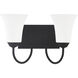 Ridgedale 2 Light 15 inch Black Bath Vanity Wall Light