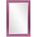 Avery 42 X 28 inch Glossy Hot Pink Wall Mirror