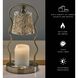 Twirl 13.5 inch 50 watt Antique Brass Candlewarmer Lamp Portable Light, Simplee Adesso