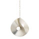 Peony 4 Light 18 inch Warm Silver Leaf Pendant Ceiling Light