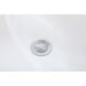 Ines Glossy White and Chrome Bathtub