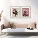 Pastel Garden Black and Blue and Pink and White Framed Art, Propac