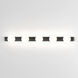 Cabaret 5 Light 27.56 inch Matte Black Bathroom Wall Light