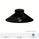 Skyflow 1 Light 14 inch Matte Black Outdoor Flush Mount, Medium
