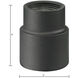 Outdoor Accessories 4 inch Charcoal Outdoor Post Connector