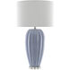Bluestar 33 inch 150 watt Light Blue and Clear Table Lamp Portable Light