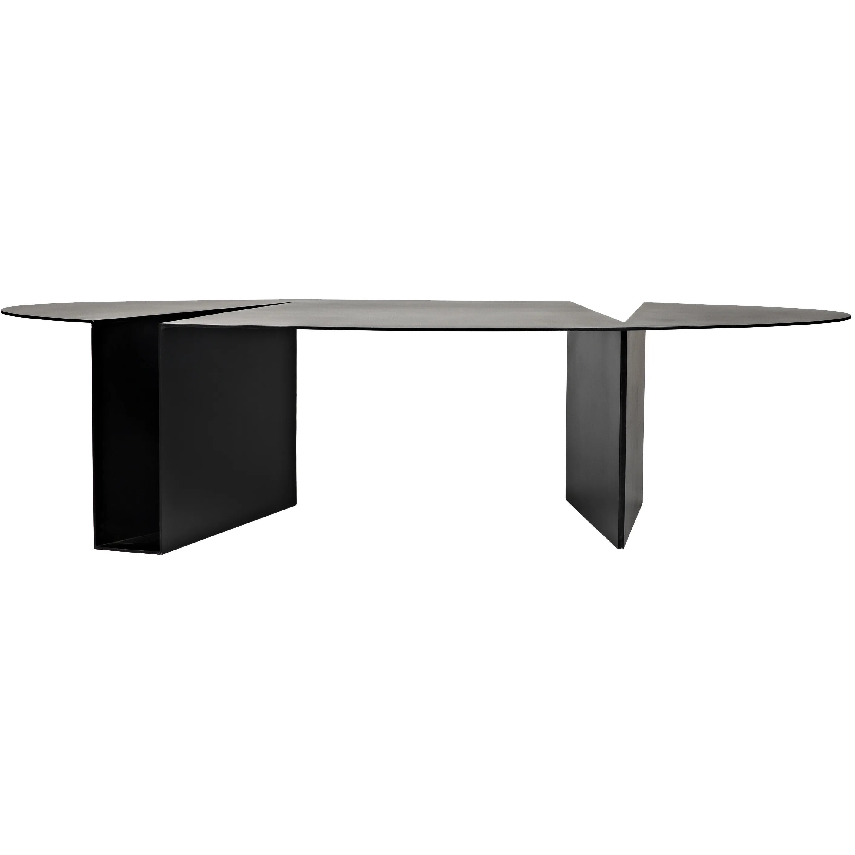 Minerva 66 X 29.5 inch Matte Black Coffee Table