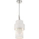 Gramercy 1 Light 8.88 inch Polished Nickel Mini Pendant Ceiling Light