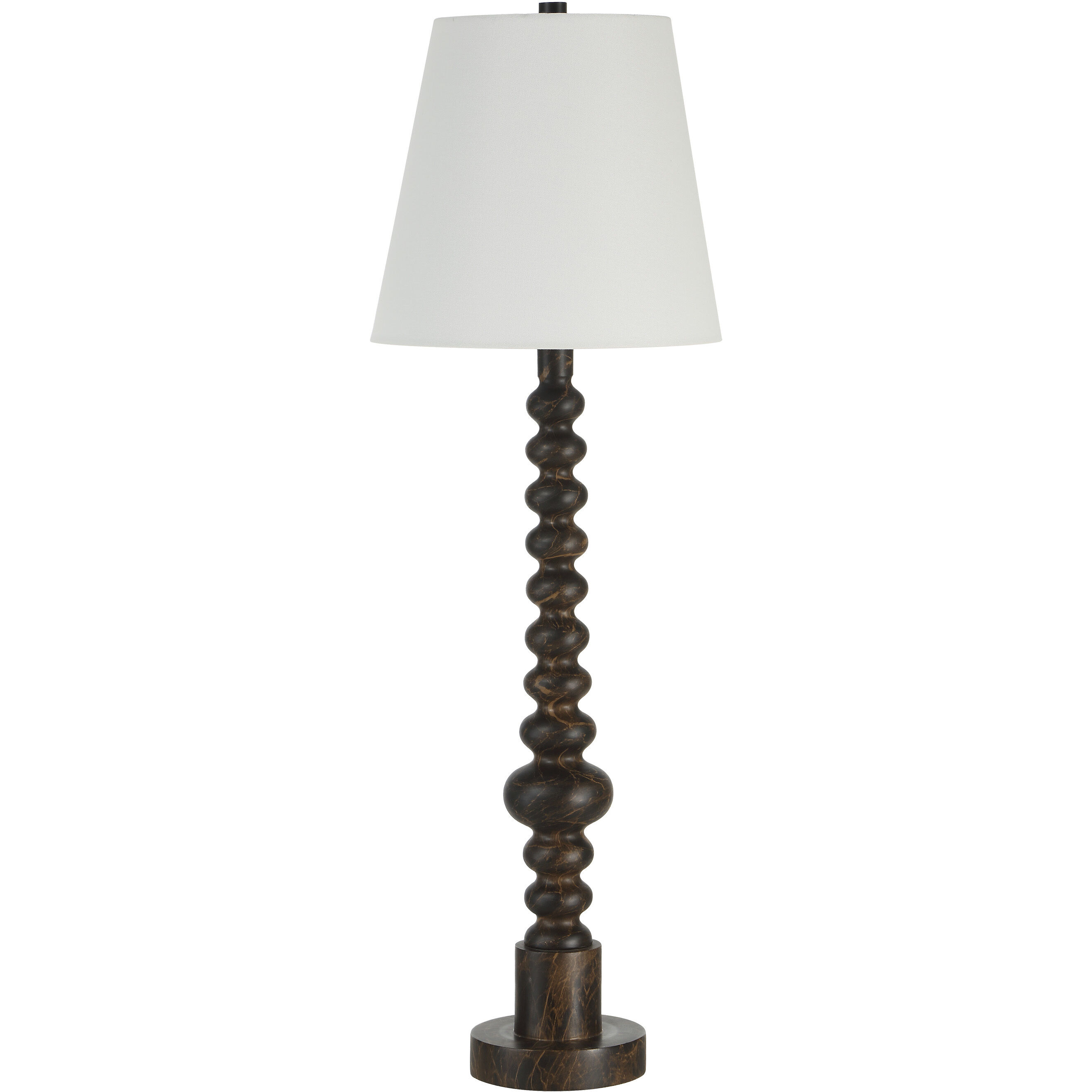 Famar 37 inch Black Marble Table Lamp Portable Light