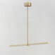 Dorian LED 34.75 inch Gold Linear Pendant Ceiling Light