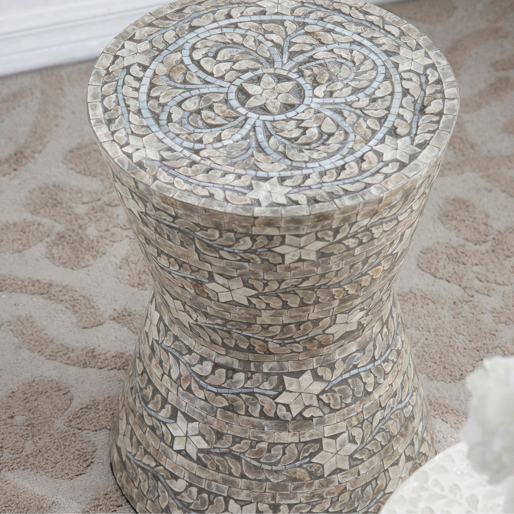 Anita 18.9 inch Cream Stool