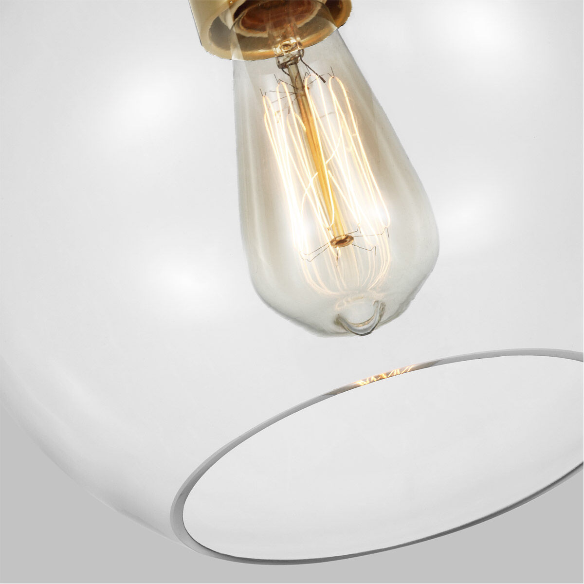 kate spade new york Monroe 1 Light 10.38 inch Burnished Brass Pendant Ceiling Light in Burnished Brass / Gloss White