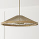 Maya 4 Light 31 inch Matte Brass Pendant Ceiling Light