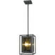 Infinity 3 Light 8 inch Misty Charcoal Pendant Ceiling Light